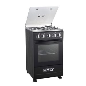 Hyly Gas Cooker - 3 Gas Burners + 1 Electric Stove