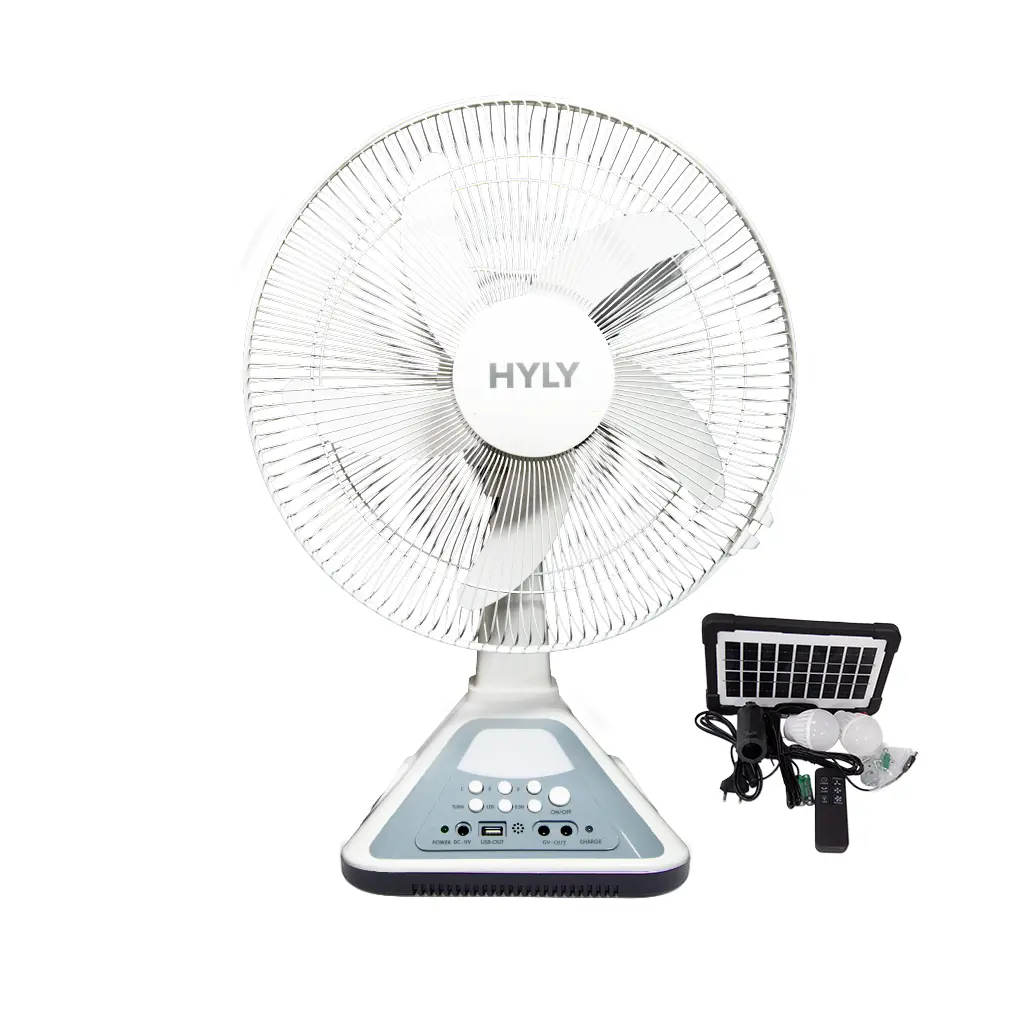HYLY 14-Inch Rechargeable Table & Wall Fan - Image 2