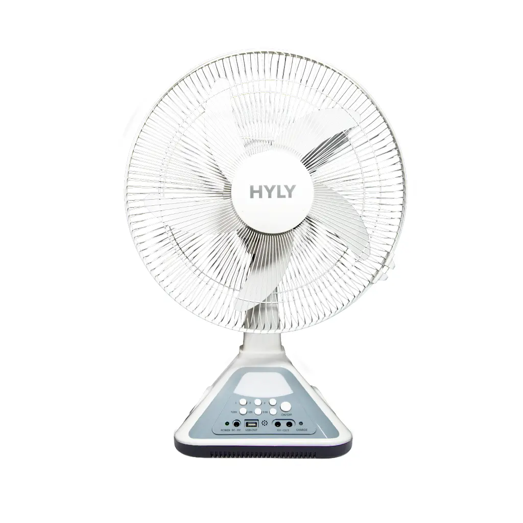 HYLY 14-Inch Rechargeable Table & Wall Fan